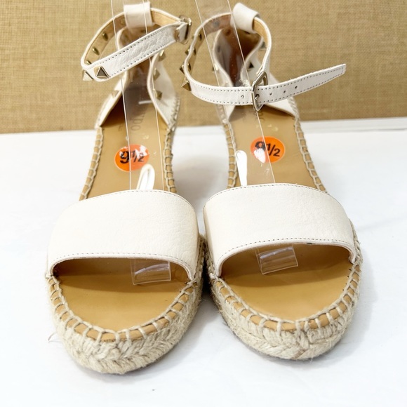Anthropologie Maypol Ankle Strap Studded Leather Espadrille Sandals Size 9.5 - Picture 3 of 10